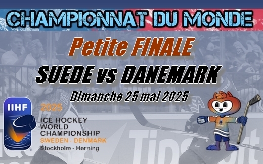 Photo hockey Championnats du monde -  : Suède (SWE) vs Danemark (DEN) - La Suède en bronze !