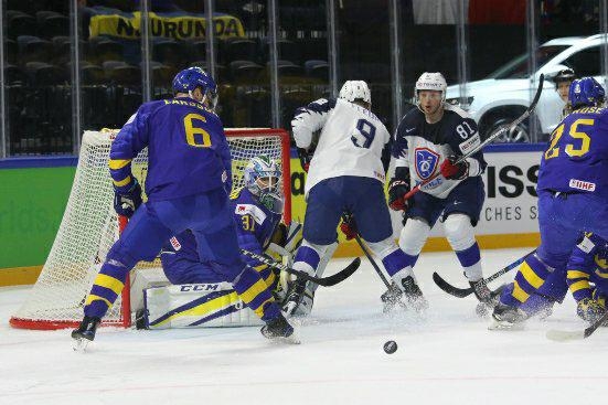 Photo hockey Championnats du monde -  : Suède (SWE) vs France (FRA) - La Suède bat la France!
