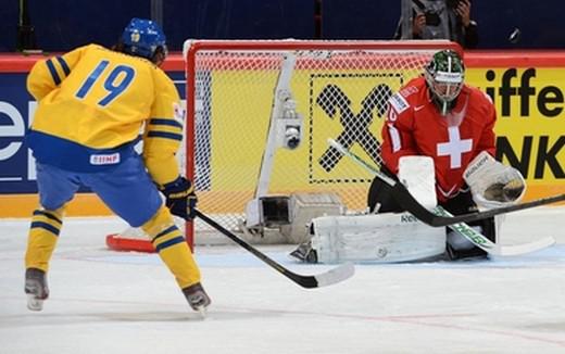 Photo hockey Championnats du monde -  : Suède (SWE) vs Suisse (SUI) - Mondial 13 : La fête suédoise gâchée