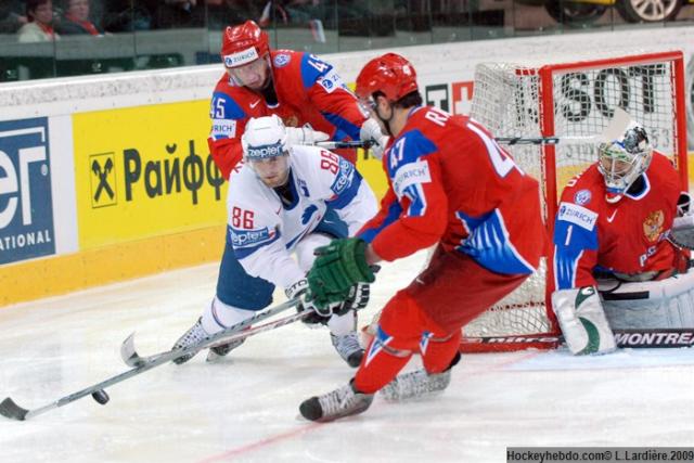 Photo hockey Championnats du monde - Championnats du monde - CM09 - J3 : La France défaite par la Russie