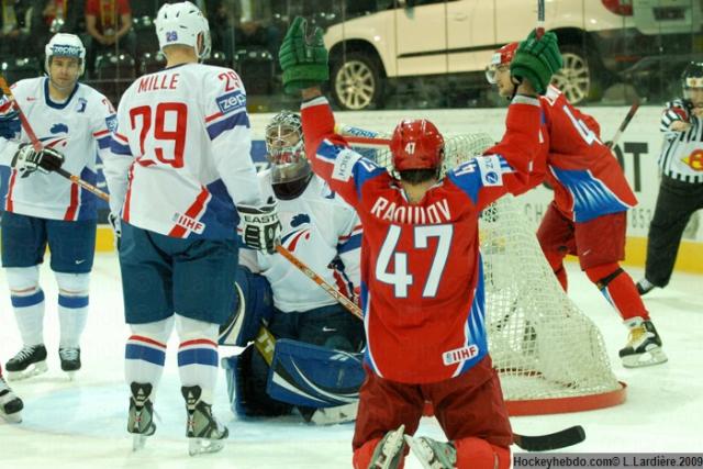 Photo hockey Championnats du monde - Championnats du monde - CM09 - J3 : La France défaite par la Russie