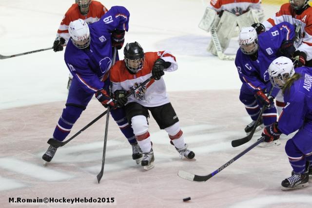 Photo hockey Championnats du monde - Championnats du monde : France (Team France) - Mondial Féminin - La France un peu courte.