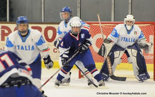 Photo hockey Championnats du monde - Championnats du monde - Mondial Féminin : France vs Italie