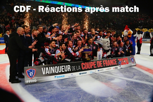 Photo hockey Coupe de France - Coupe de France - CdeF - Les réactions