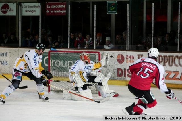 Photo hockey Coupe de la Ligue ARCHIVES - Coupe de la Ligue : 1/2 - Retour : Briançon  vs Rouen - Reportage photo