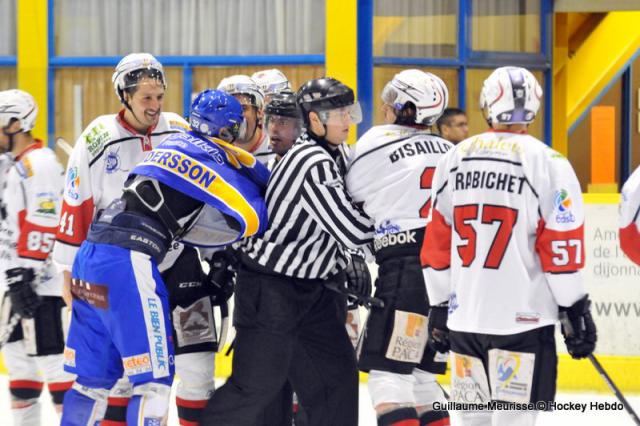 Photo hockey Coupe de la Ligue ARCHIVES - Coupe de la Ligue : 1/4 retour : Dijon  vs Briançon  - Dans l