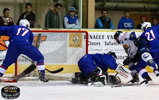 Photo hockey Coupe de la Ligue ARCHIVES - Coupe de la Ligue : 1/8 ème, 1ère journée : France U20 vs Chamonix  - Chamonix emporte la première manche