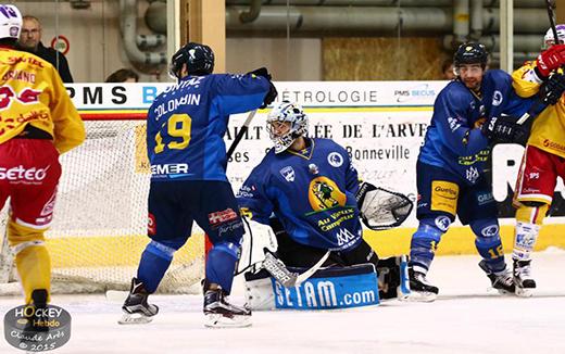 Photo hockey Coupe de la Ligue ARCHIVES - Coupe de la Ligue : 1/8 ème, 6ème journée : Chamonix  vs Dijon  - Chamonix gagne, mais...