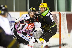 Photo hockey Coupe de la Ligue ARCHIVES - Coupe de la Ligue : 1/8ème, 1ère journée : Strasbourg  vs Amiens  - Un message pour Damien