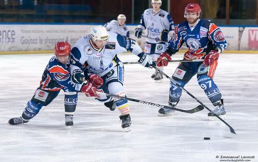 Photo hockey Division 1 - D1 : 22ème journée : Lyon vs Dunkerque - Un avant-goût de play off