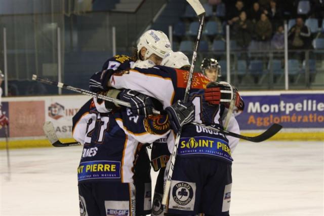 Photo hockey Division 1 - D1 - 23ème journée : Montpellier  vs Annecy - 49 minutes de suspense