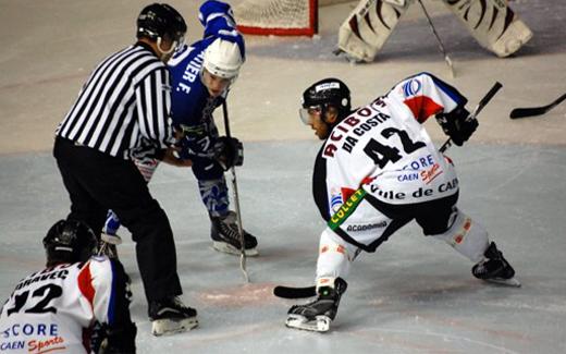 Photo hockey Division 1 - D1 : 5ème journée : Reims vs Caen  - Abattus en plein vol !