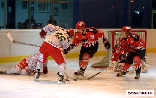 Photo hockey Division 1 - D1 : 8ème journée : Neuilly/Marne vs Anglet - Les Bisons au galop