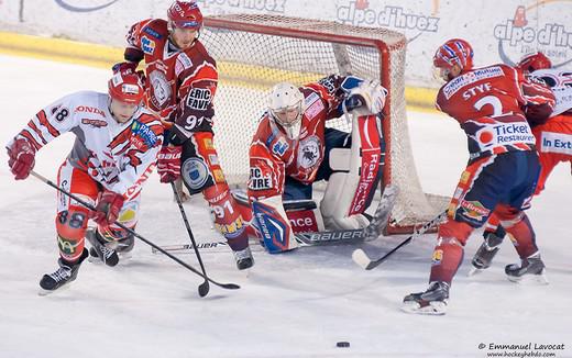 Photo hockey Division 1 - D1 playoff : 1/4 de finale, match 2 : Lyon vs Cholet  - Lyon premier qualifié