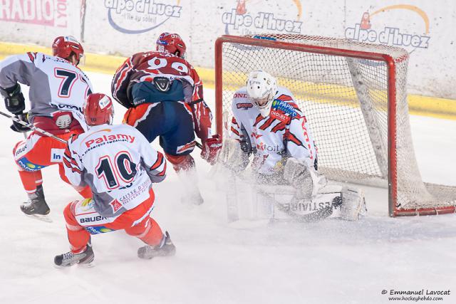 Photo hockey Division 1 - D1 playoff : 1/4 de finale, match 2 : Lyon vs Cholet  - Lyon premier qualifié