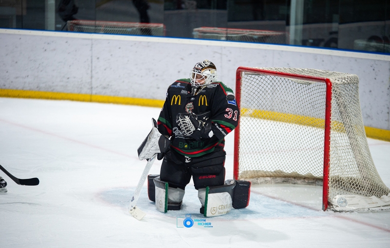 Photo hockey Division 1 - Division 1 - 1/4 de Finale - Match 3 : Mont-Blanc vs Caen  - Caen prend le 2ème point