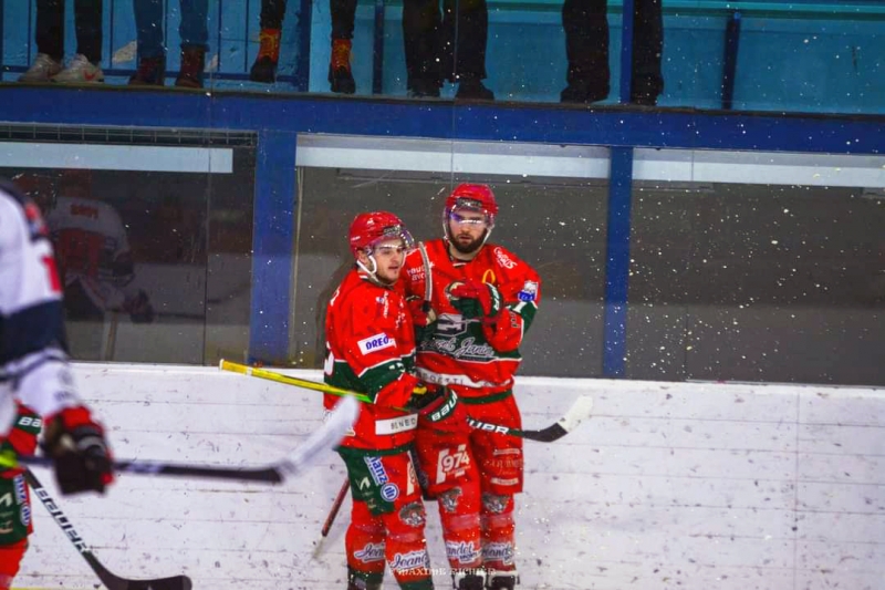 Photo hockey Division 1 - Division 1 - 1/4 de Finale match 1 : Mont-Blanc vs Neuilly/Marne - La première aux Yétis