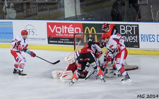 Photo hockey Division 1 - Division 1 : 10ème journée : Bordeaux vs Courbevoie  - Du Coq au menu des Boxers