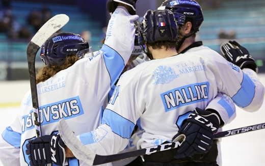 Photo hockey Division 1 - Division 1 : 12ème journée : Mont-Blanc vs Marseille - Le Spartiate brave le froid !