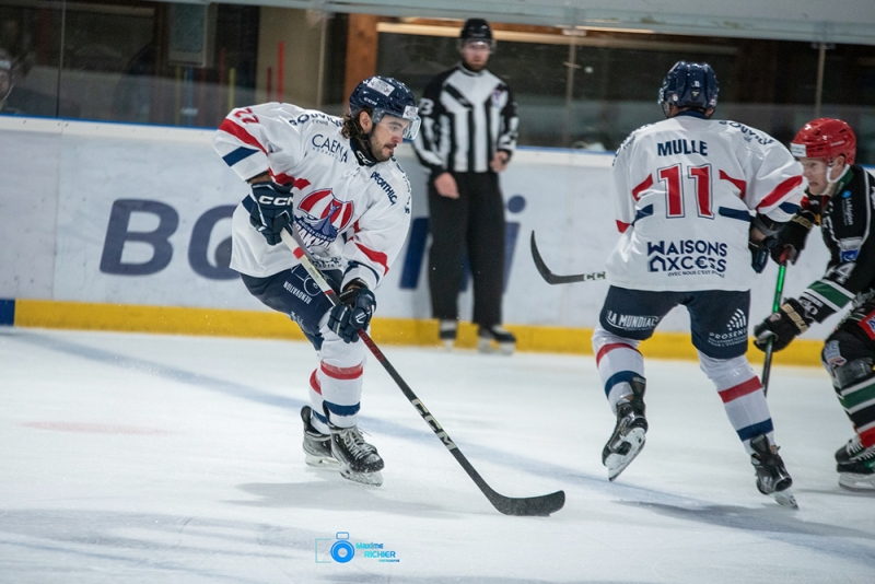 Photo hockey Division 1 - Division 1 : 13ème journée : Mont-Blanc vs Caen  - Le Drakkar maintient le cap !
