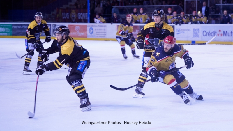 Photo hockey Division 1 - Division 1 : 14ème journée : Lyon vs Chambéry - Lyon se rebiffe en s
