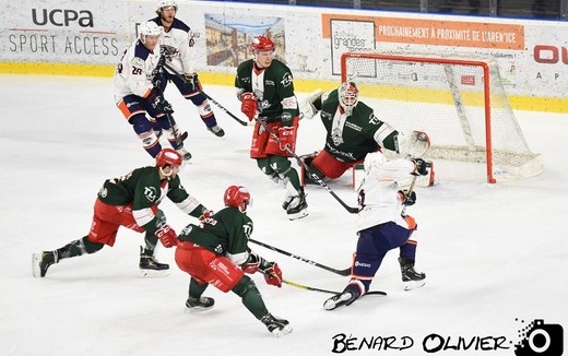 Photo hockey Division 1 - Division 1 : 17ème journée : Cergy-Pontoise vs Montpellier  - Morsures de Vipers sans conséquences pour les Jokers