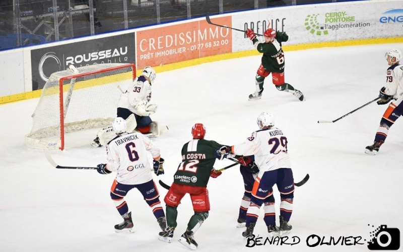 Photo hockey Division 1 - Division 1 : 17ème journée : Cergy-Pontoise vs Montpellier  - Morsures de Vipers sans conséquences pour les Jokers