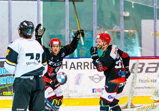 Photo hockey Division 1 - Division 1 : 17ème journée : Cholet  vs Strasbourg  - Une de plus pour Cholet