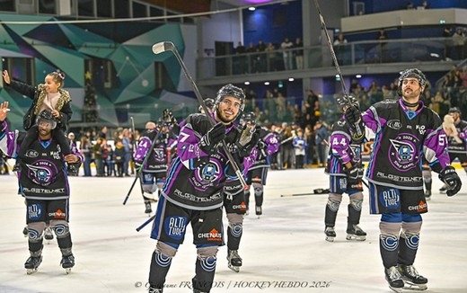 Photo hockey Division 1 - Division 1 : 18ème journée : Nantes vs Mont-Blanc - Les Corsaires de Nantes frappent fort face à Mont-Blanc Photo hockey Division 1 - Division 1 : 18ème journée : Nantes vs Mont-Blanc - Les Corsaires de Nantes frappent fort face à Mont-Blanc