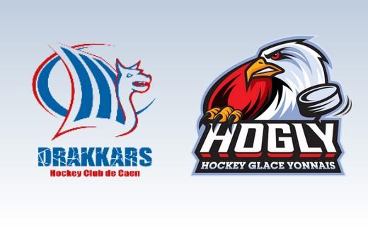 Photo hockey Division 1 - Division 1 : 20ème journée : Caen  vs La Roche-sur-Yon - D1 : Caen voit les play offs s