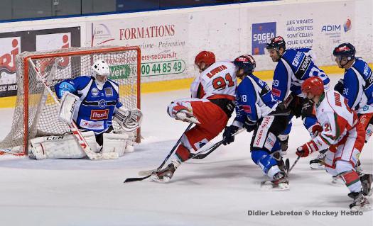Photo hockey Division 1 - Division 1 : 20ème journée : Nantes vs Courbevoie  - Un match de gardiens !