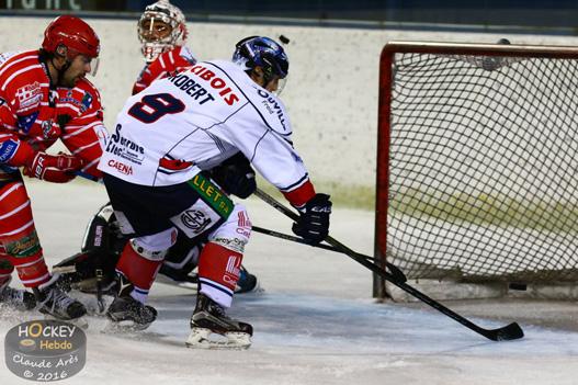Photo hockey Division 1 - Division 1 : 23ème journée : Mont-Blanc vs Caen  - Les Drakkars largement…sans convaincre !