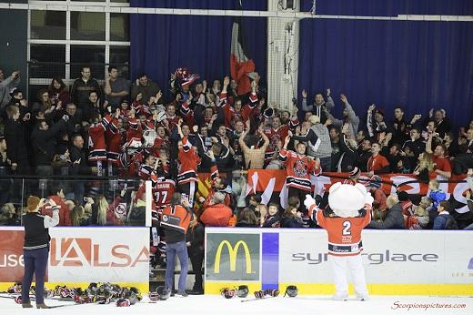 Photo hockey Division 1 - Division 1 : 24ème journée : Mulhouse vs Anglet - Un parfum de playoffs