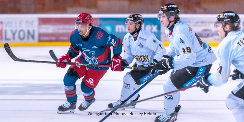 Photo hockey Division 1 - Division 1 : 2ème journée : Lyon vs Chambéry - Les Lions de Lyon domptent Chambéry à Charlemagne