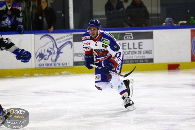 Photo hockey Division 1 - Division 1 : 7ème journée : Courchevel-Méribel-Pralognan vs Mulhouse - Piqure du Scorpion en mort subite !
