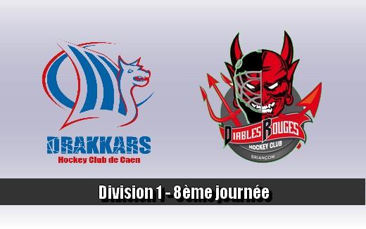 Photo hockey Division 1 - Division 1 : 8ème journée : Caen  vs Briançon  - Briançon en patron