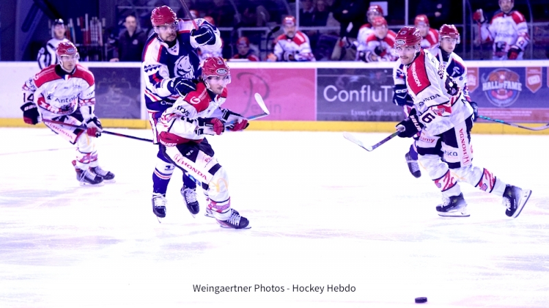 Photo hockey Division 1 - Division 1 : 9ème journée : Lyon vs Cholet  - Lyon submergé par Cholet