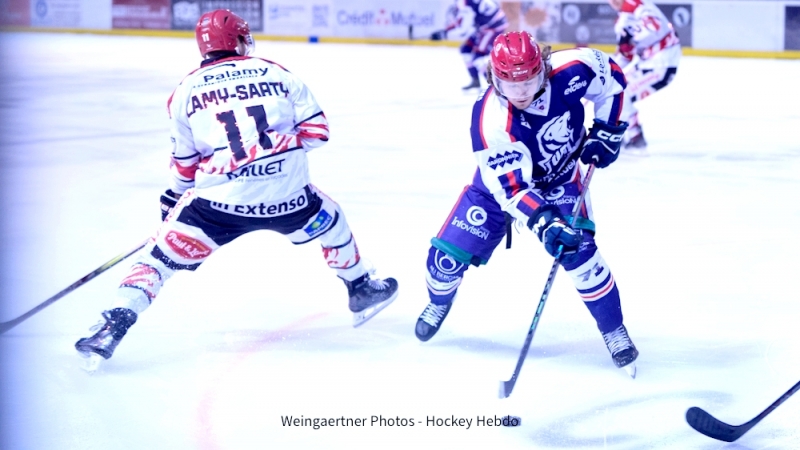 Photo hockey Division 1 - Division 1 : 9ème journée : Lyon vs Cholet  - Lyon submergé par Cholet