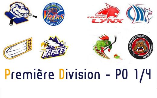 Photo hockey Division 1 - Division 1 - D1 : Présentation des quarts de finale (matchs aller)