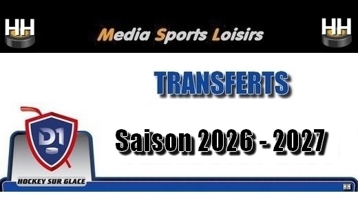 Photo hockey Division 1 - Division 1 - D1 - TRANSFERTS 2026-2027