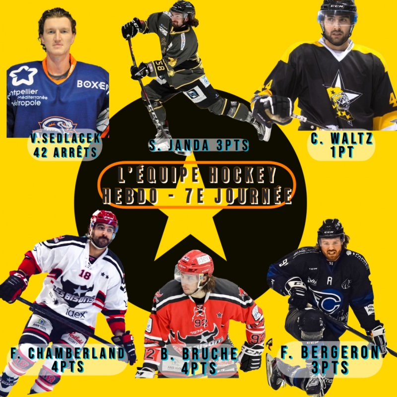 Photo hockey Division 1 - Division 1 - Division 1 - L’équipe Type de la 7e Journée