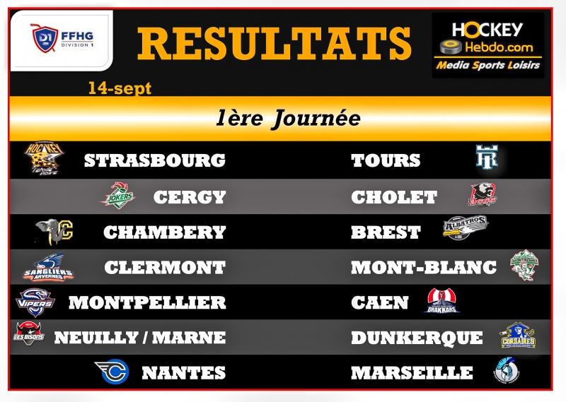 Photo hockey Division 1 - Division 1 - Division 1 - Les Tendances 1ère Journée