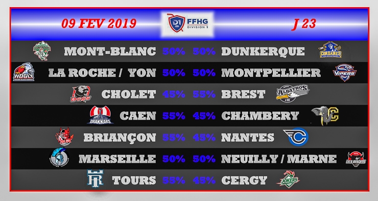 Photo hockey Division 1 - Division 1 - Division 1 Les Tendances de la 23ème et 24ème Journée 