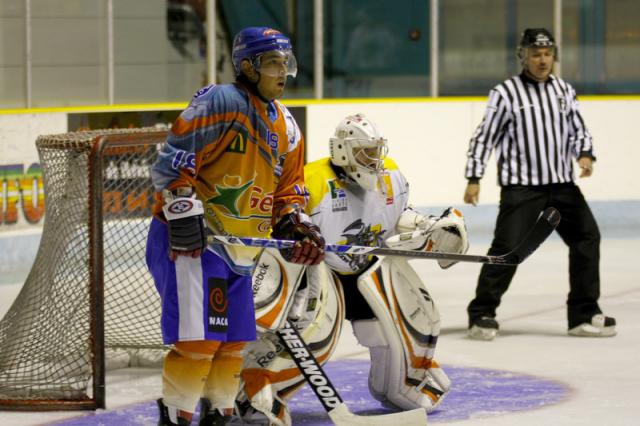 Photo hockey Division 2 - D2 : 1ère journée - A : Clermont-Ferrand vs Rouen II - Clermont fait un flop