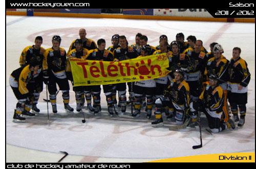 Photo hockey Division 2 - D2 : 9ème journée - A : Rouen II vs La Roche-sur-Yon - Au profit du Téléthon