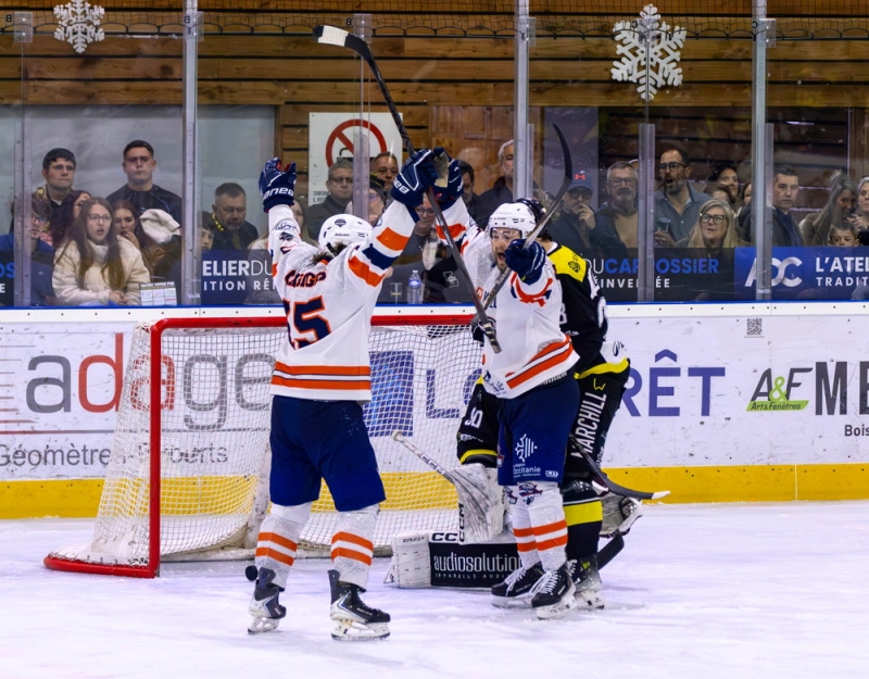 Photo hockey Division 2 - Division 2 - 1/2 de Finale - Match 3 : Roanne vs Montpellier  - Roanne y croit mais trop tard