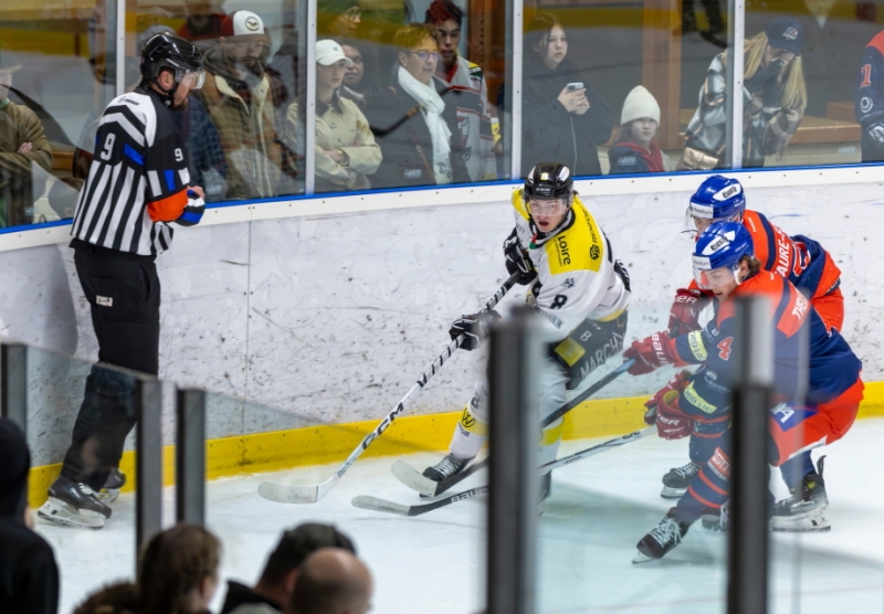 Photo hockey Division 2 - Division 2 - 1/8 de Finale - Match 1 : Luxembourg vs Roanne - Roanne prend une option au Luxembourg 