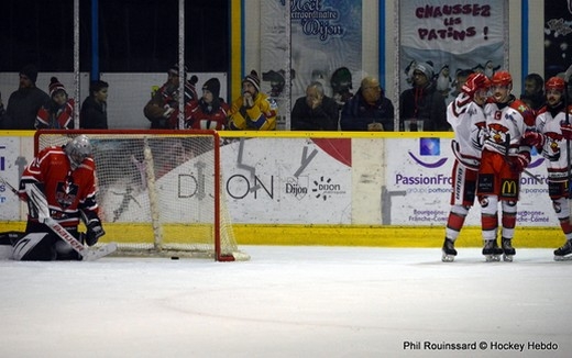 Photo hockey Division 2 - Division 2 : 12ème journée : Dijon  vs Courbevoie  - Les Ducs tombent sur un bec
