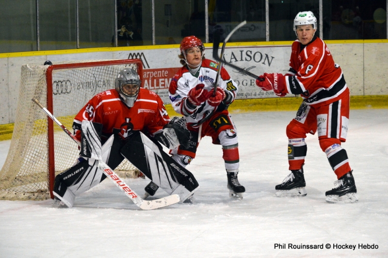 Photo hockey Division 2 - Division 2 : 12ème journée : Dijon  vs Courbevoie  - Les Ducs tombent sur un bec