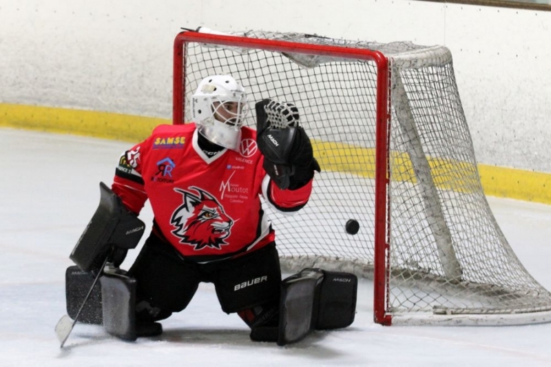 Photo hockey Division 2 - Division 2 : 16ème journée : Valence vs Roanne - Victoire des Lynx facile et sans suspense